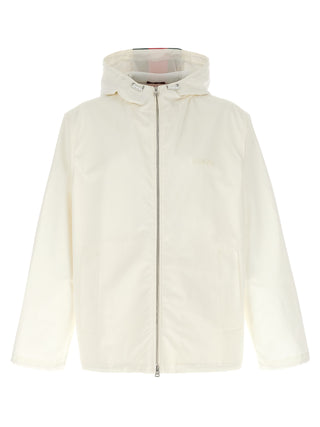 White Cotton Shell Jacket