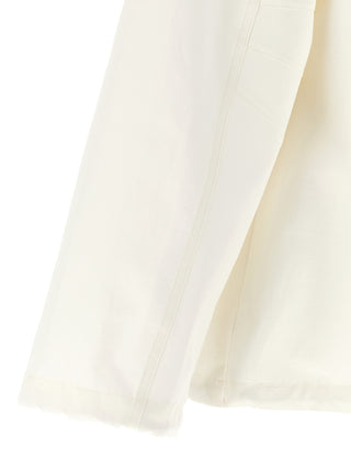 White Cotton Shell Jacket
