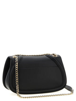 Bolso de hombro de becerro negro