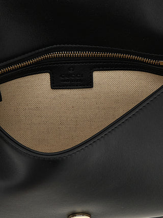 Bolso de hombro de becerro negro