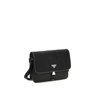 Black Recycled Polyamide Shoulder Bag