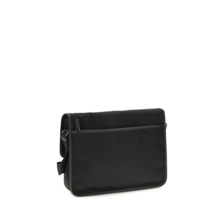 Black Recycled Polyamide Shoulder Bag