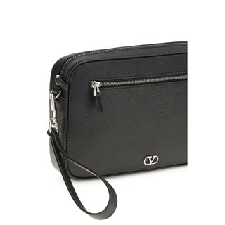 Black Calf Leather Bos Taurus Handbag