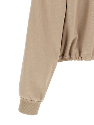Beige Cotton Hoodie