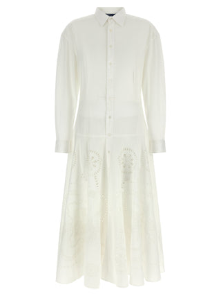 White Cotton Midi Dress