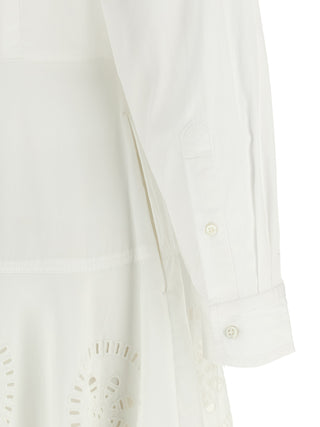 White Cotton Midi Dress