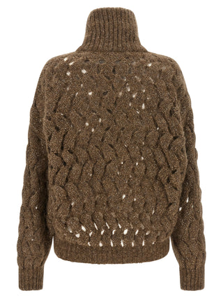 Brown Wool Cardigan