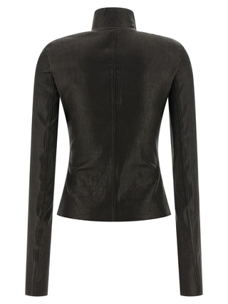 Black Lamb Leather Leather Jacket