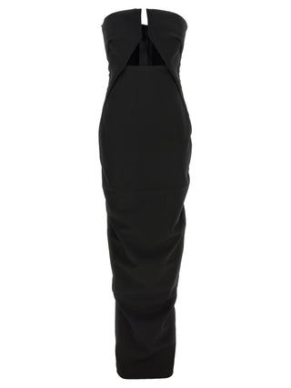 Black Wool Long Dress