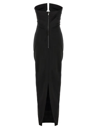 Black Wool Long Dress