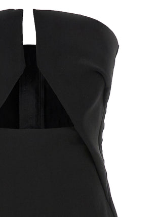 Black Wool Long Dress