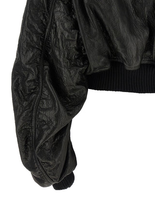 Black Lamb Leather Leather Jacket