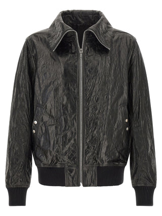 Black Lamb Leather Leather Jacket