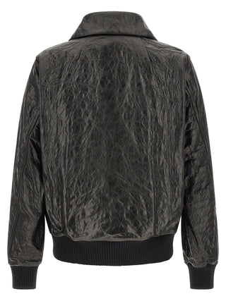 Black Lamb Leather Leather Jacket