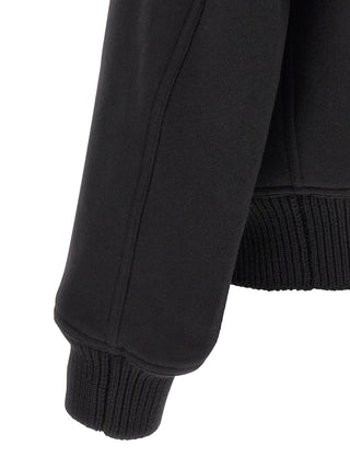 Black Virgin Wool Bomber