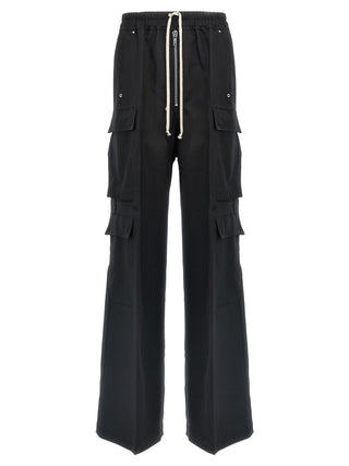 Black Wool Cargo Pants