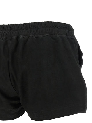 Black Lamb Leather Bermuda Shorts