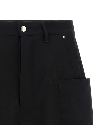 Black Wool Bermuda Shorts