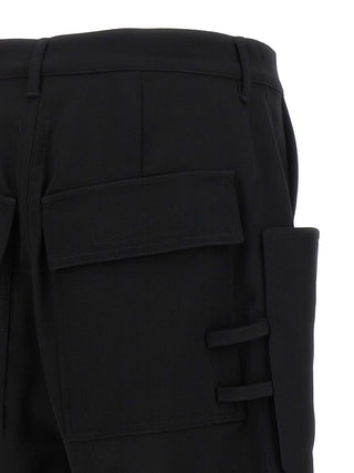 Black Wool Bermuda Shorts