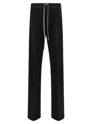 Black Cotton Casual Pants