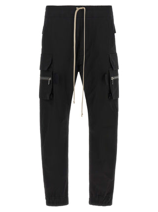 Black Cotton Cargo Pants