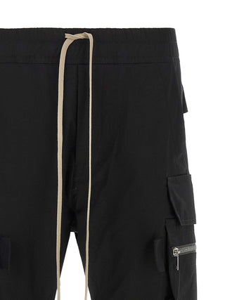 Black Cotton Cargo Pants