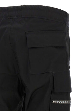 Black Cotton Cargo Pants