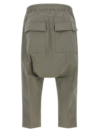Gray Cotton Cropped Pants