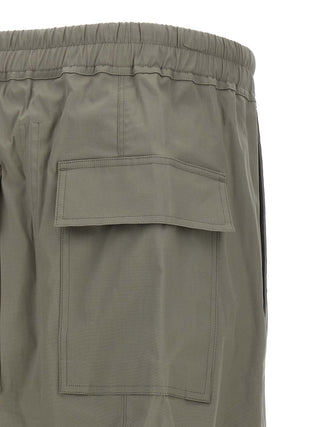 Gray Cotton Cropped Pants