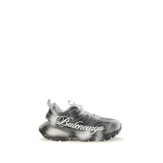 Gray Polyamide Athletic Sneakers