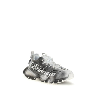 Gray Polyamide Athletic Sneakers