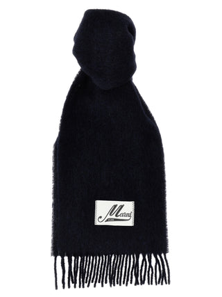 Blue Wool Scarf