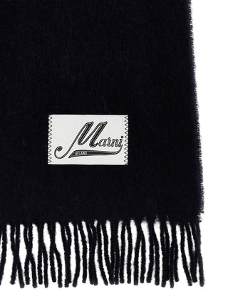 Blue Wool Scarf