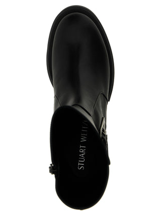 Black Calfskin Ankle Boots