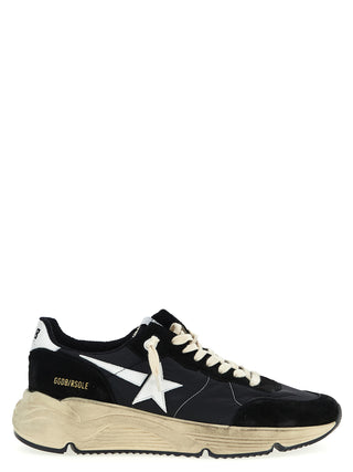 Bicolor Polyester Athletic Sneakers
