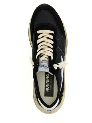 Bicolor Polyester Athletic Sneakers