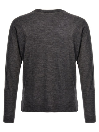Gray Virgin Wool Cardigan
