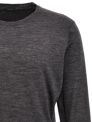 Gray Virgin Wool Cardigan