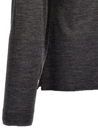 Gray Virgin Wool Cardigan