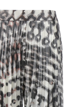 Multicolor Polyester Long Skirt