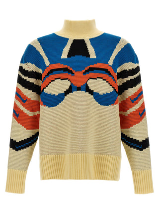 Multicolor Virgin Wool Cardigan