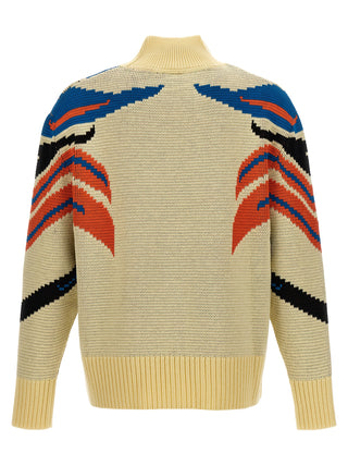 Multicolor Virgin Wool Cardigan