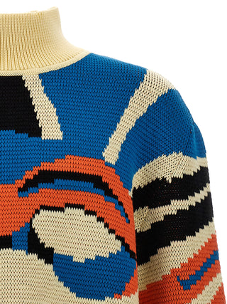 Multicolor Virgin Wool Cardigan