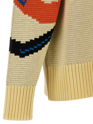 Multicolor Virgin Wool Cardigan