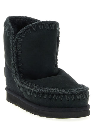 Black Lambskin Ankle Boots