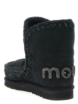 Black Lambskin Ankle Boots