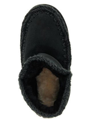 Black Lambskin Ankle Boots