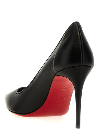 Black Napa Leather / Calf Bos Taurus High Heel Pumps
