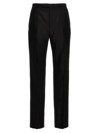 Black Acetate Dress Pants