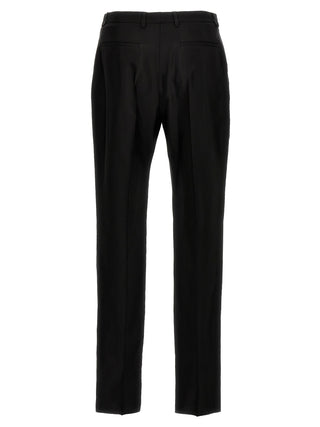 Black Acetate Dress Pants